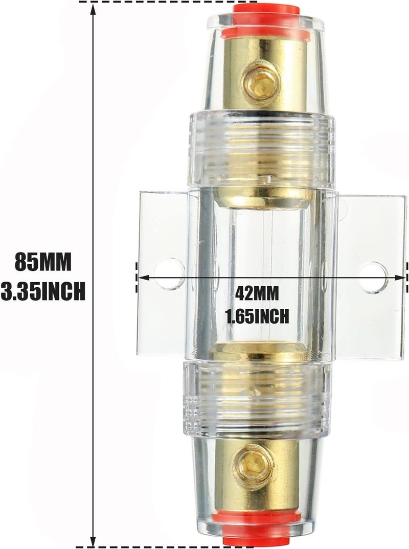 BOJACK 4-8 Gauge AWG in-line 30A AGU Fuse Holder with 30 Amp AGU Fuses for Car Audio, Alarm, Amplifier, Compressors, Waterproof Inline Fuse Holders (30A) - Image 5
